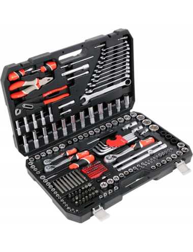 YATO ZESTAW NARZĘDZI  225 elem. 1 2" 3 8" 1 4"  XXL YT-38941