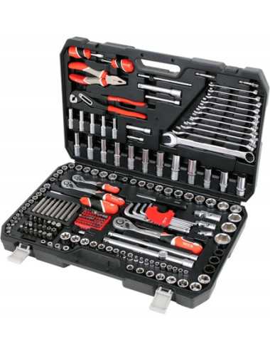 YATO ZESTAW NARZĘDZI  225 elem. 1 2" 3 8" 1 4"  XXL YT-38941