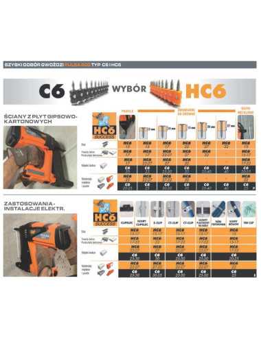 PASLODE GWOŹDZIE HC6-32 + GAZ P800