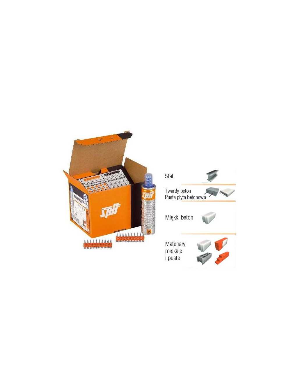 PASLODE GWOŹDZIE HC6-32 + GAZ P800