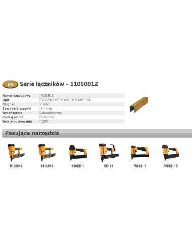 BOSTITCH ZSZYWKI S5 50mm 10 000 szt.