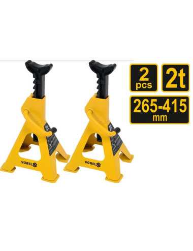 VOREL PODSTAWKI SAMOCHODOWE 2 SZTUKI 2T 265 - 415mm 80307