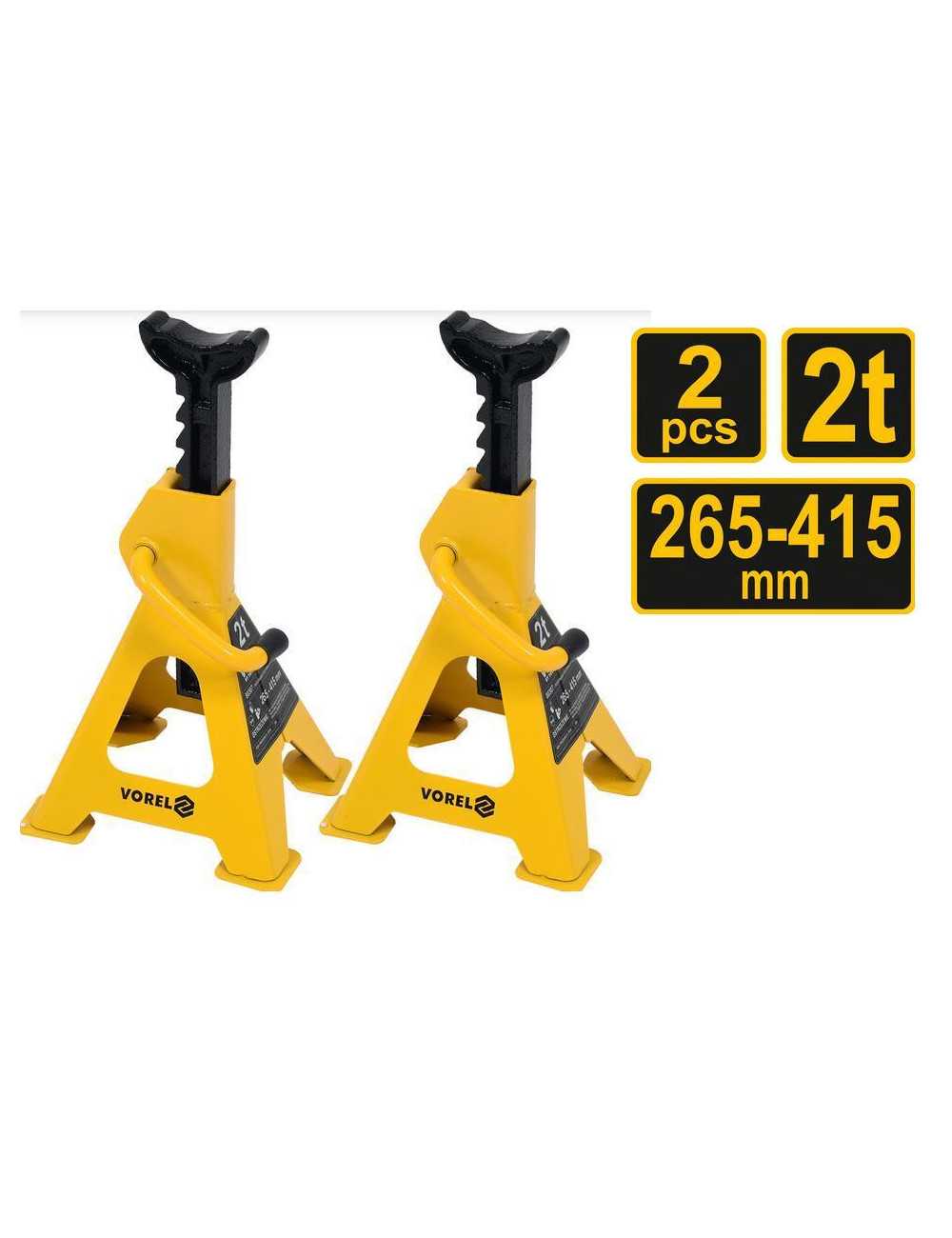 VOREL PODSTAWKI SAMOCHODOWE 2 SZTUKI 2T 265 - 415mm 80307