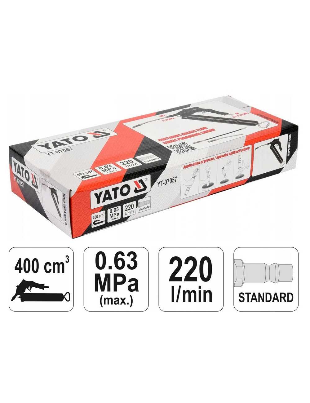 YATO TOWOTNICA PNEUMATYCZNA TRYB CIĄGŁY 400cc  07057