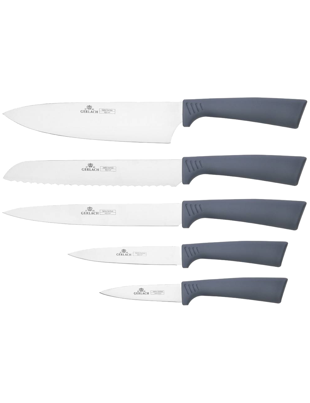GERLACH ZESTAW NOŻY W BLOKU  5szt. SMART