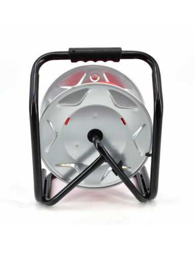 AWTOOLS PRZEDŁUŻACZ BĘBEN METALOWY CZERWONY HEAVY DUTY 40m 3x1,5 mm 16A 3680W IP44