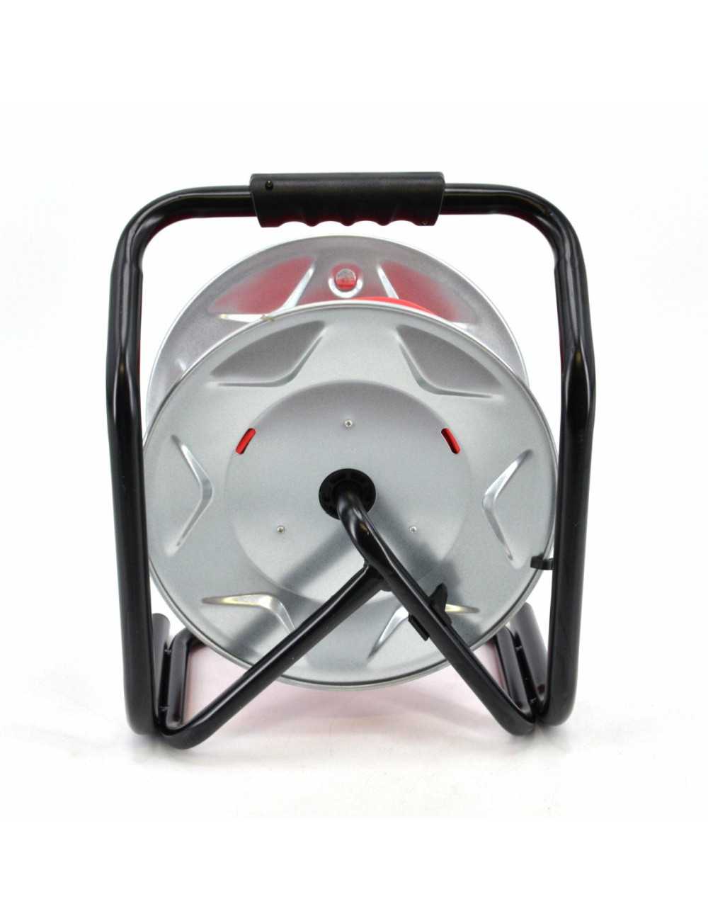 AWTOOLS PRZEDŁUŻACZ BĘBEN METALOWY CZERWONY HEAVY DUTY 40m 3x1,5 mm 16A 3680W IP44