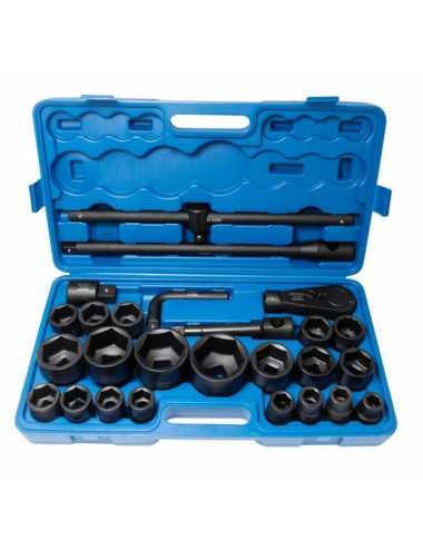 ROCKFORCE ZESTAW KLUCZY UDAROWYCH 26el. 3 4"- 1"  6KĄTNE