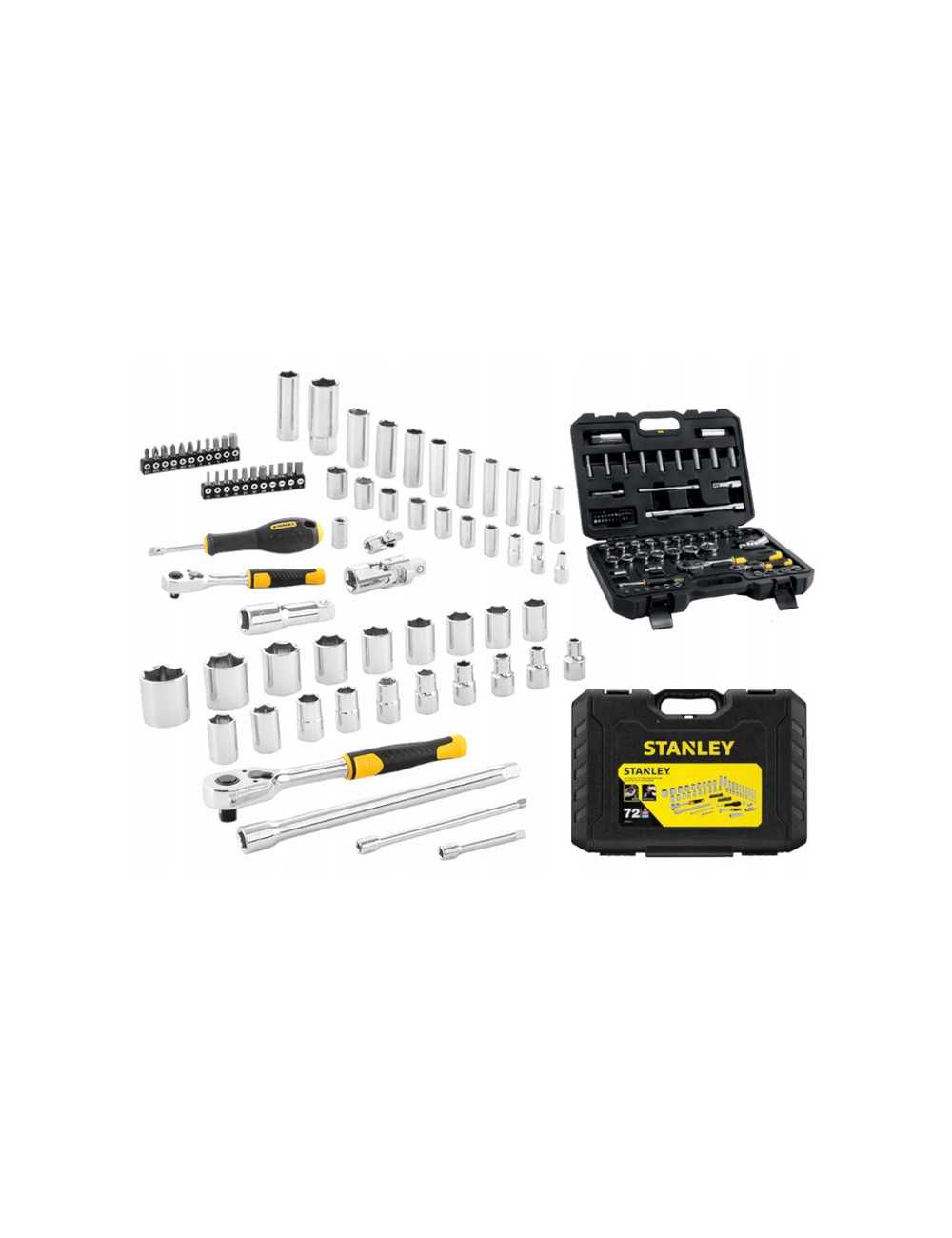 STANLEY ZESTAW KLUCZY  72el.  1 4"-1 2"