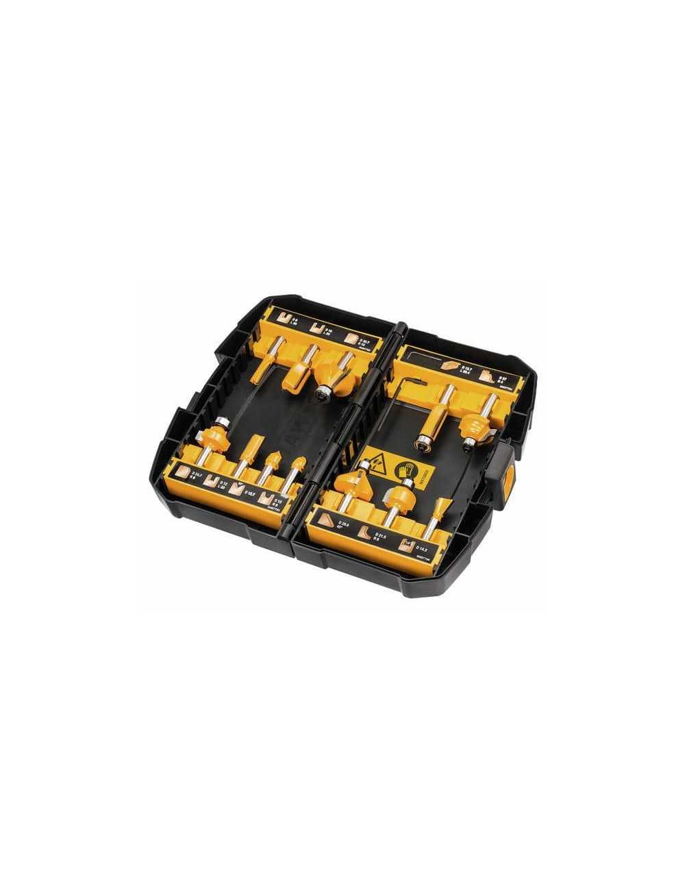 DEWALT ZESTAW FREZÓW 12cz.