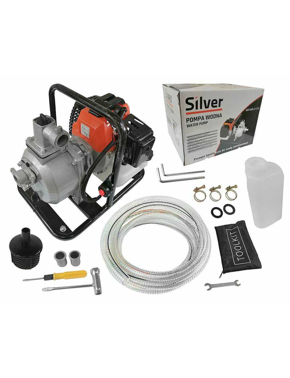 POMPA SPALINOWA DO WODY 1" SILVER