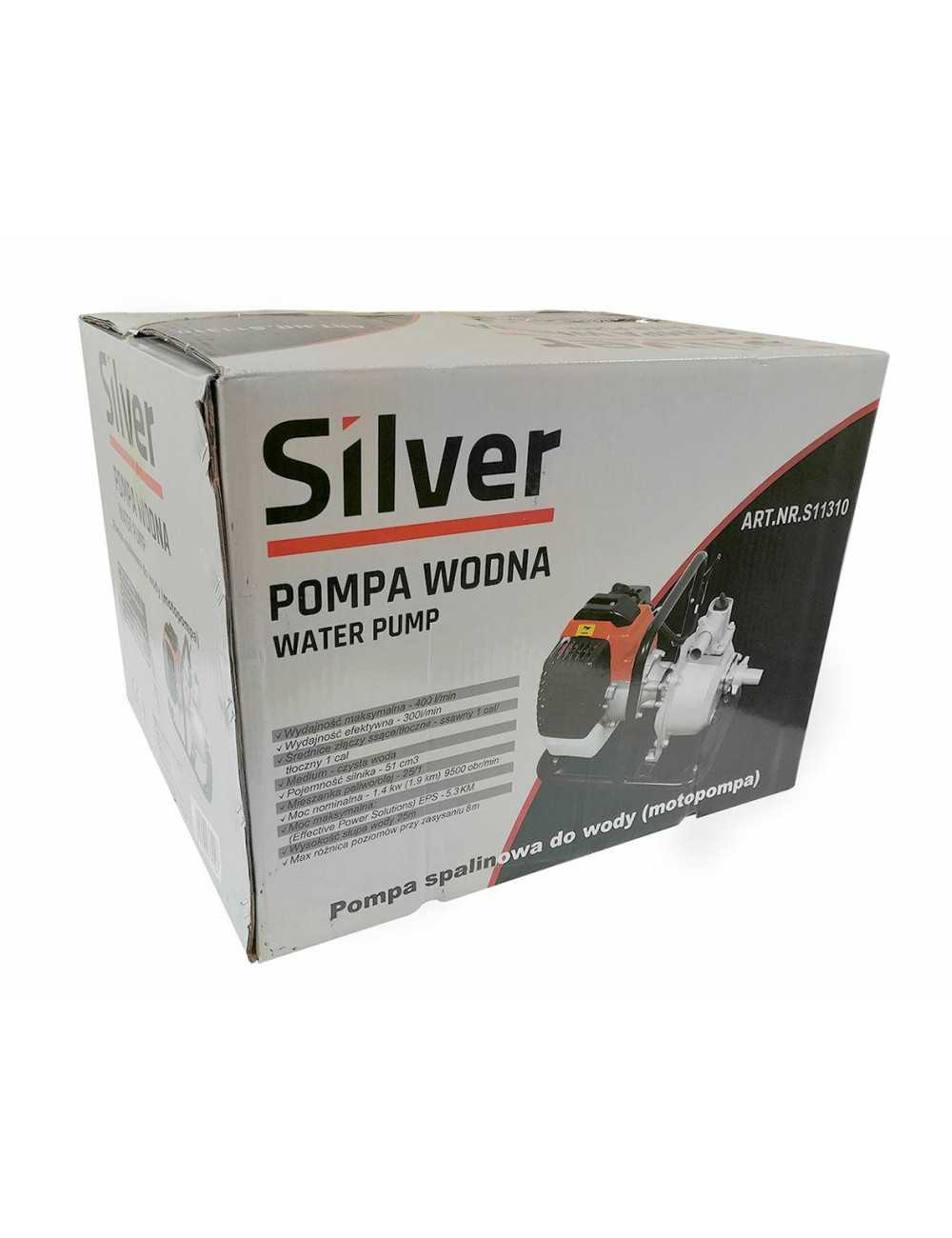 POMPA SPALINOWA DO WODY 1" SILVER