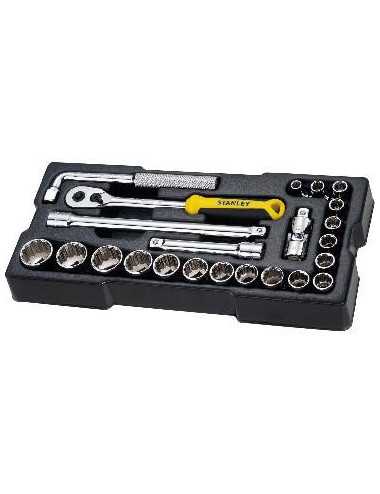 STANLEY ZESTAW KLUCZY  23el. 1 2" TRANSMODULE