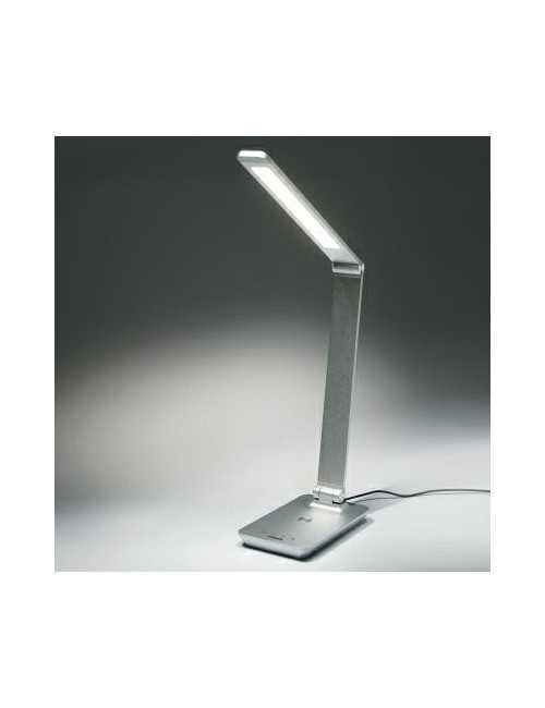 TIROSS LAMPKA BIURKOWA 48 SMD LED 580 LUMENÓW  SREBRNA