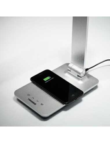 TIROSS LAMPKA BIURKOWA 48 SMD LED 580 LUMENÓW  SREBRNA