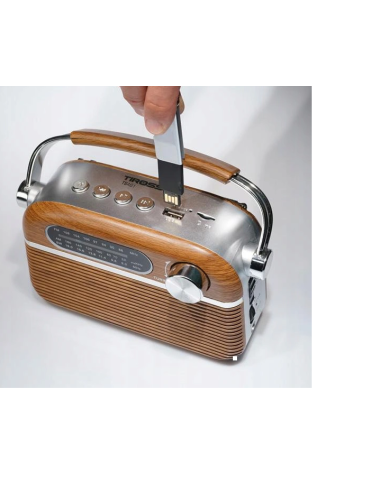 TIROSS RADIO PRZENOŚNE AKUMULATOROWE USB  Bluetooth