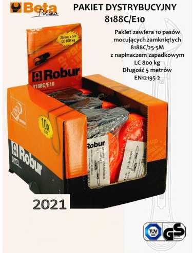 BETA PAS MOCUJĄCY 750kg 5,0m 25mm  EKSPOZYTOR  10szt.