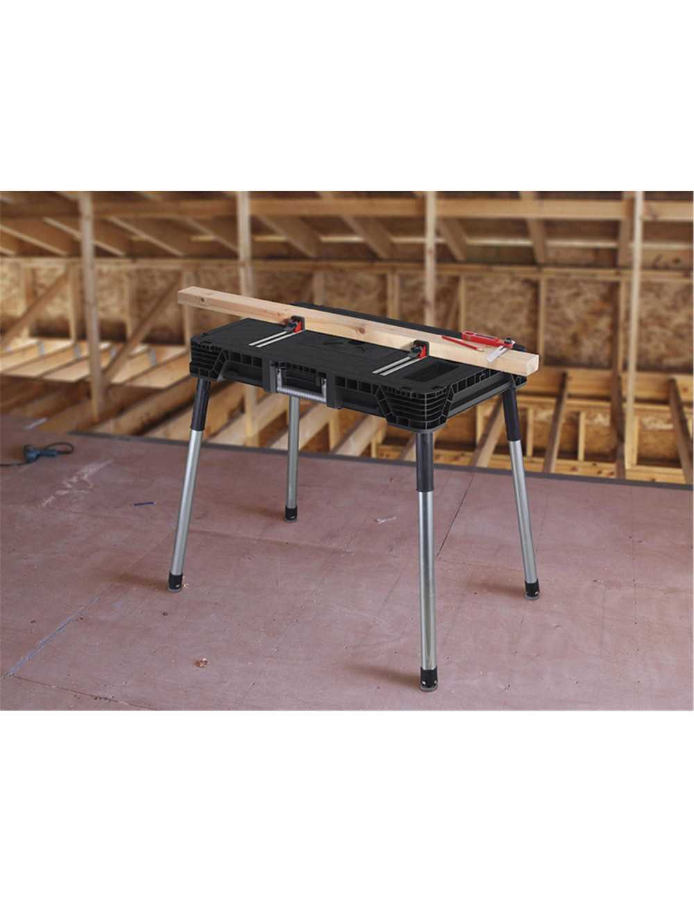 KETER STÓŁ WARSZTATOWY SKŁADANY JOBMADE + SZYNY