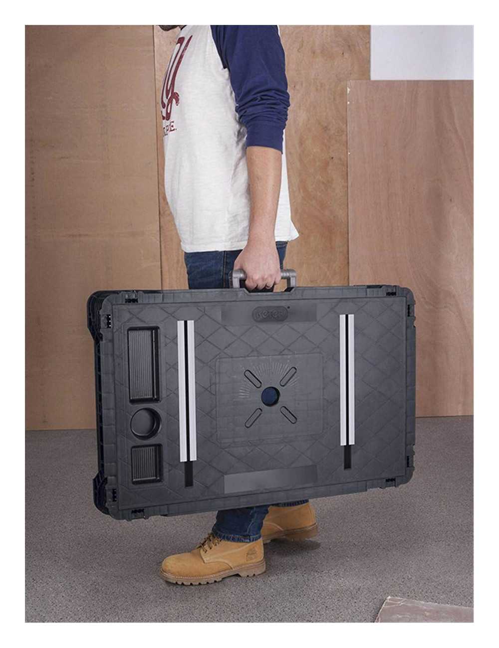 KETER STÓŁ WARSZTATOWY SKŁADANY JOBMADE + SZYNY