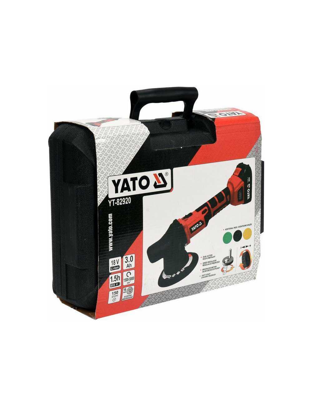 YATO POLERKA MIMOŚRODOWA BEZSZCZOTKOWA 18V 1x3,0Ah