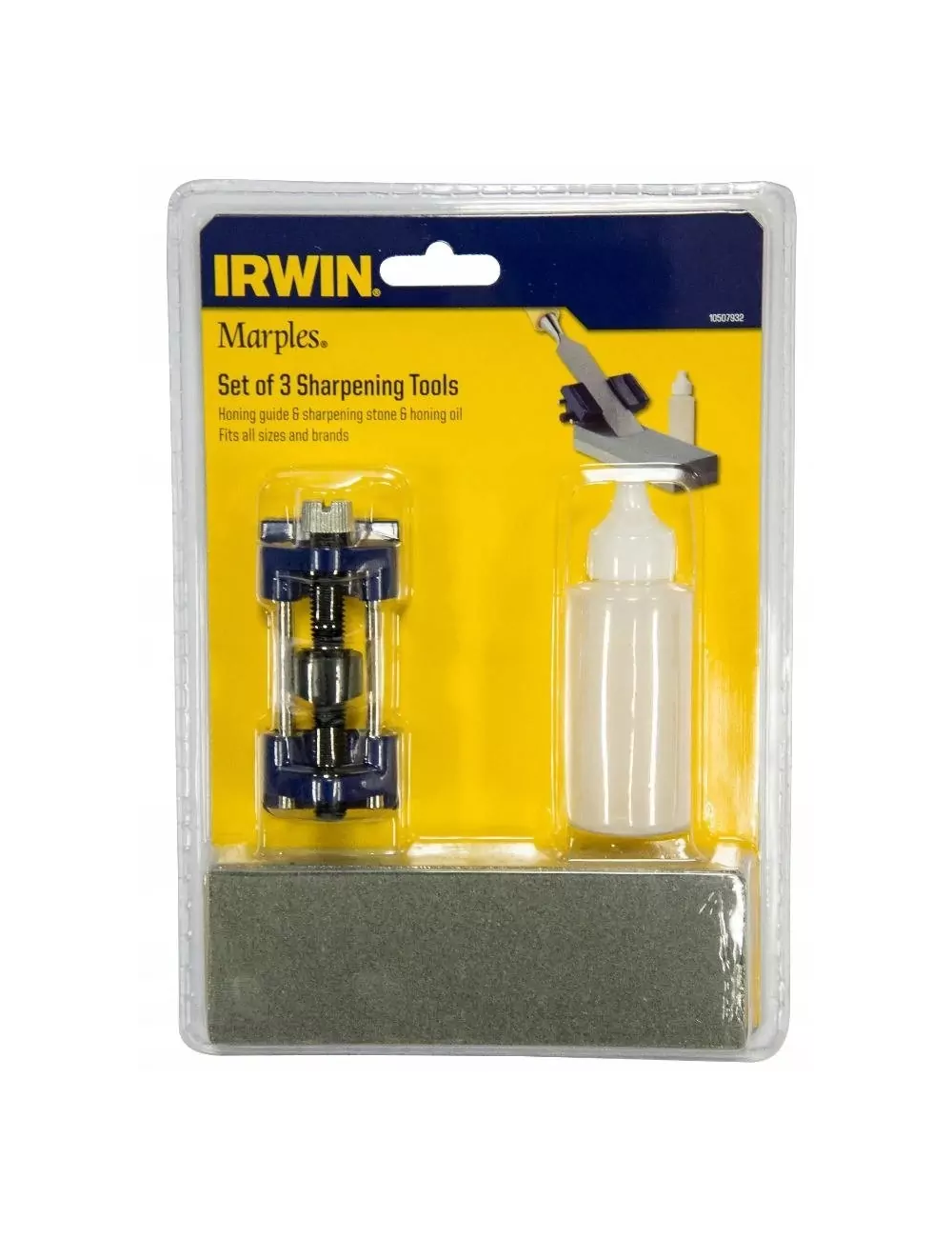 IRWIN ZESTAW DO OSTRZENIA DŁUT Z OSEŁKĄ, PROWADNICĄ I OLEJEM
