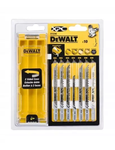 DEWALT ZESTAW BRZESZCZOTY DO WYRZYNARKI DO DREWNA 10SZT XPC DEWALT DT2296