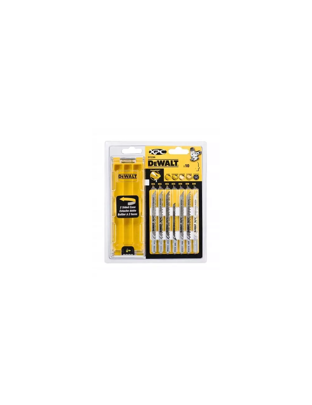 DEWALT ZESTAW BRZESZCZOTY DO WYRZYNARKI DO DREWNA 10SZT XPC DEWALT DT2296