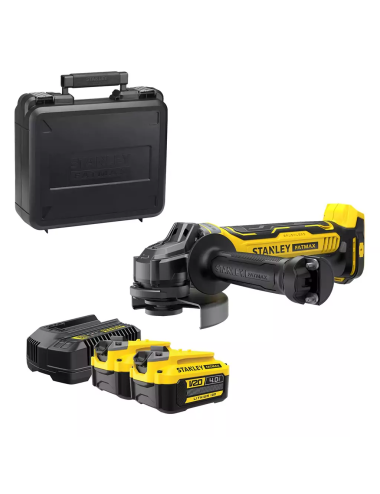 STANLEY SZLIFIERKA KĄTOWA V20 2x4,0Ah 125mm SFMCG700M2K