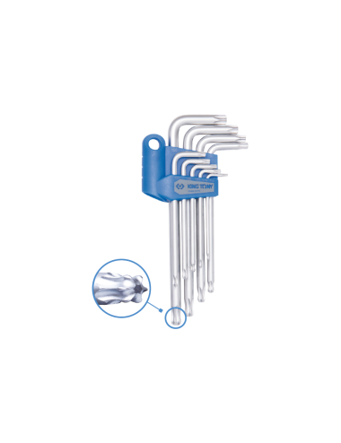 KING TONY TORX  9szt.EXTRA DŁUGI T10-T50 BLISTER