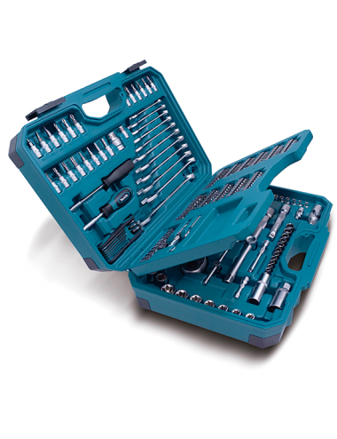 MAKITA ZESTAW NARZĘDZI RĘCZNYCH W WALIZCE 221szt.