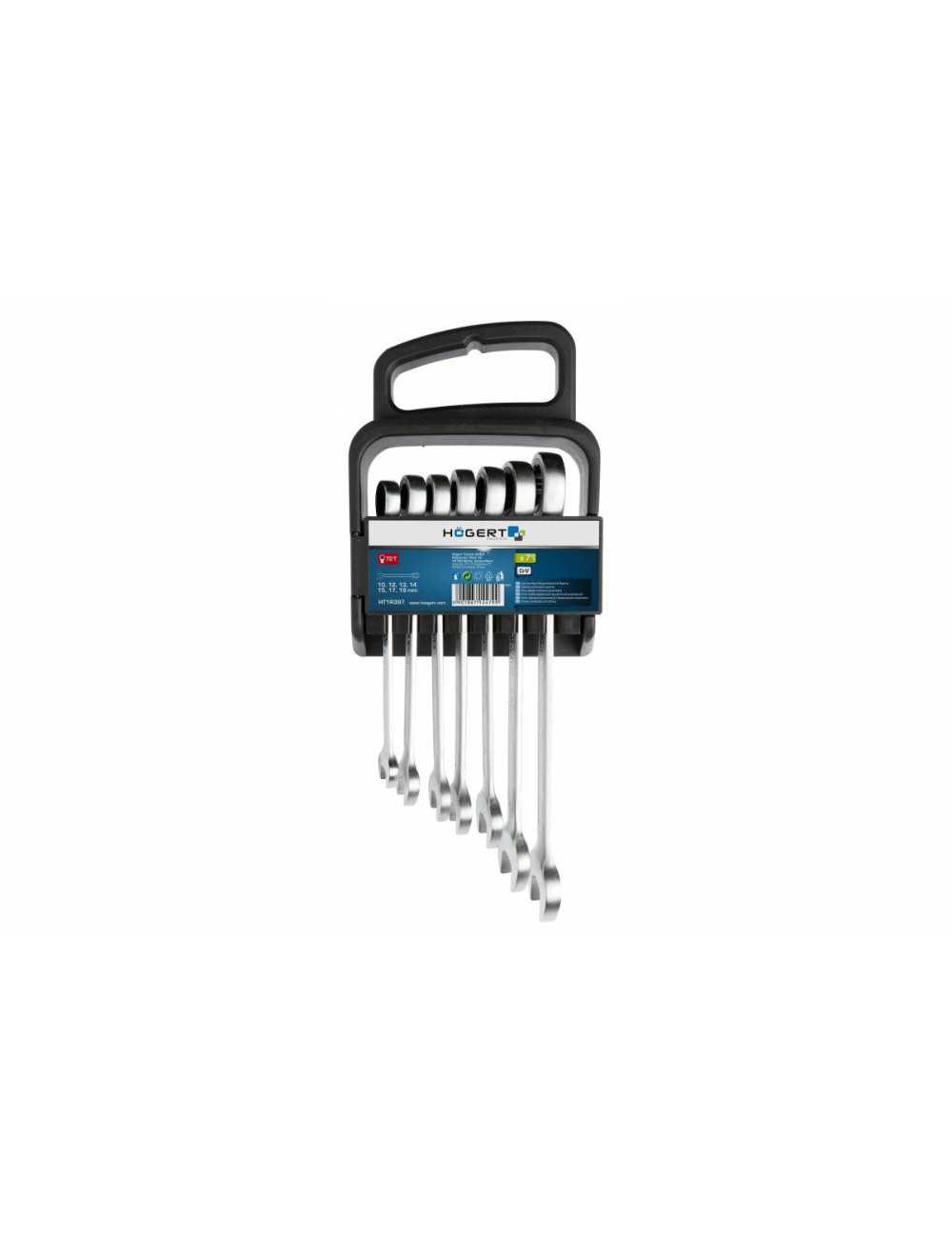 ZESTAW KLUCZY PŁASKO-OCZK. 10-19 HOEGERT HT1R397