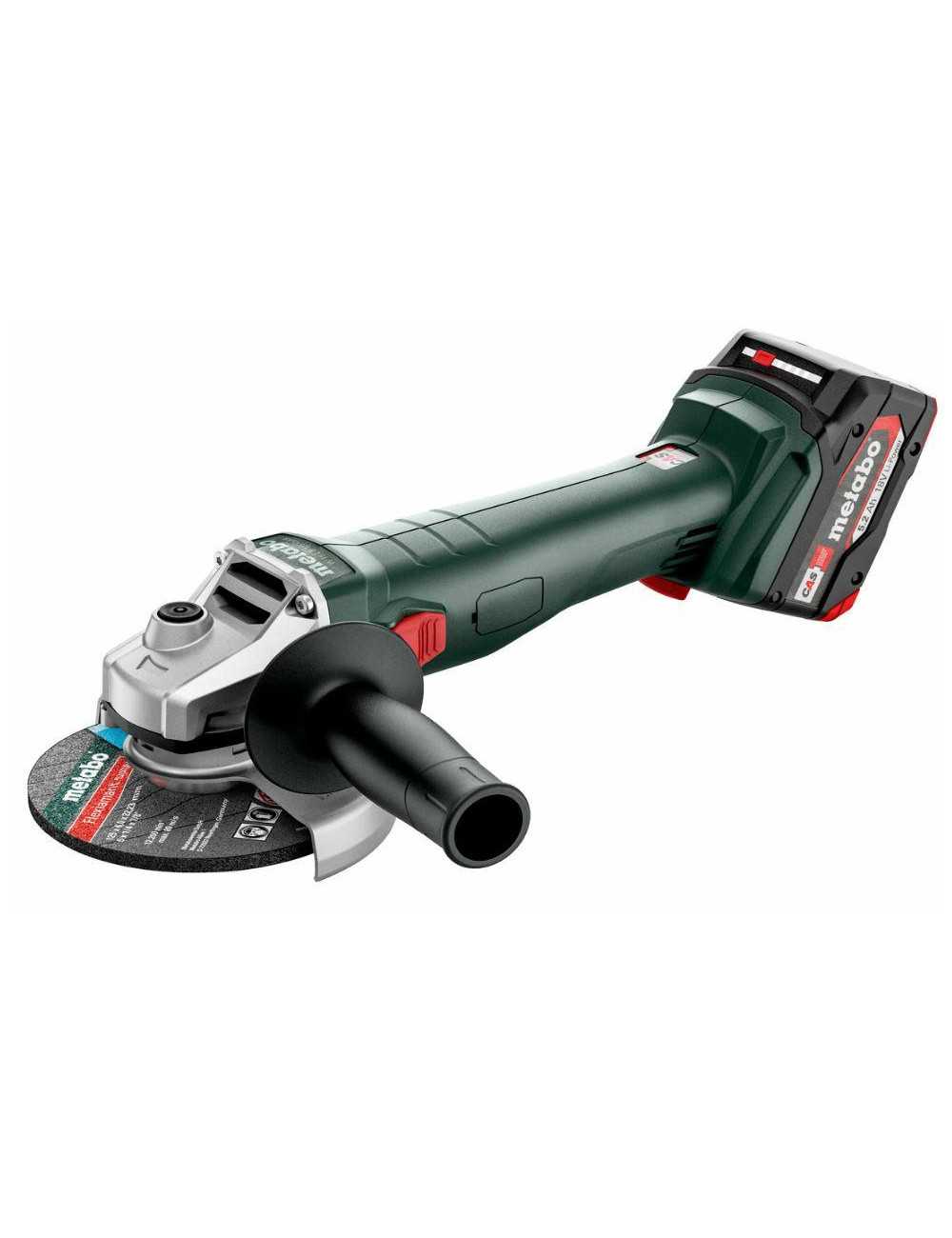 METABO SZLIFIERKA KĄTOWA W 18 L 9-125 QUICK 2x5,2Ah WALIZKA