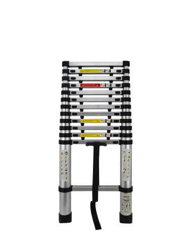 AWTOOLS DRABINA ALUMINIOWA TELESKOPOWA 3,8m 13 STOPNI