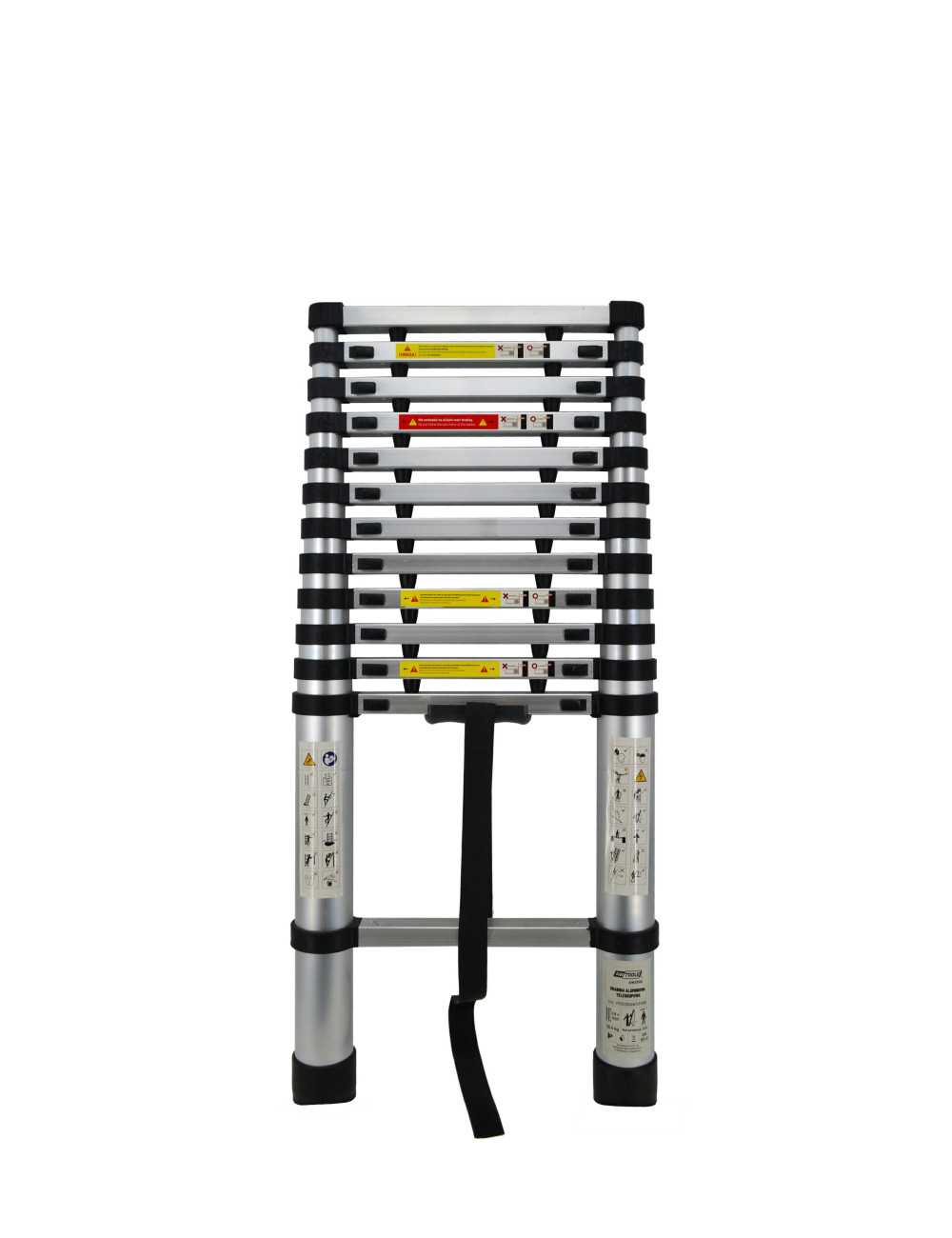 AWTOOLS DRABINA ALUMINIOWA TELESKOPOWA 3,8m 13 STOPNI