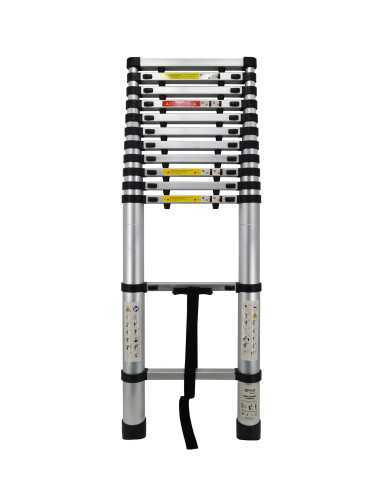 AWTOOLS DRABINA ALUMINIOWA TELESKOPOWA 3,8m 13 STOPNI