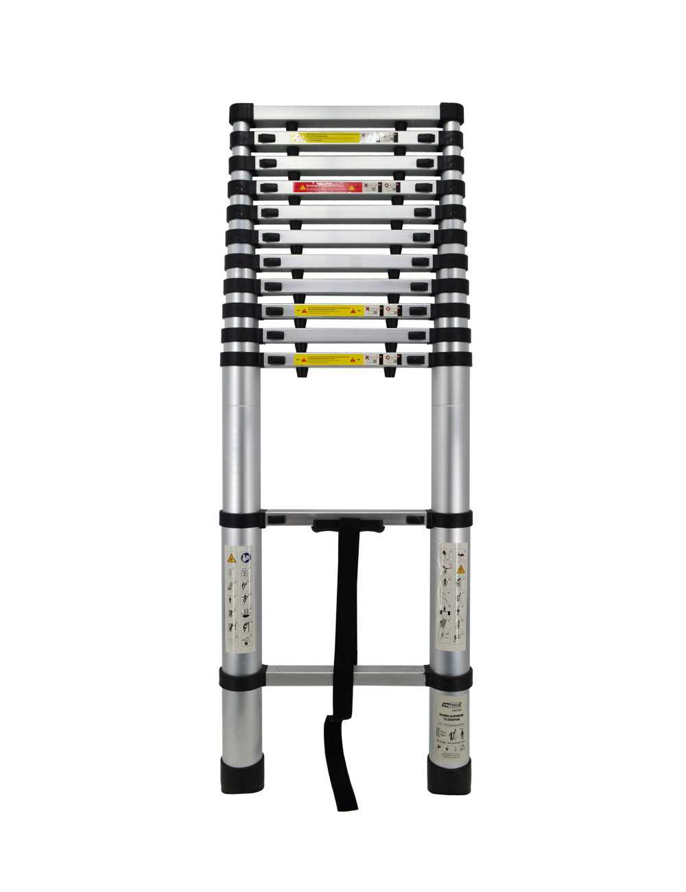 AWTOOLS DRABINA ALUMINIOWA TELESKOPOWA 3,8m 13 STOPNI