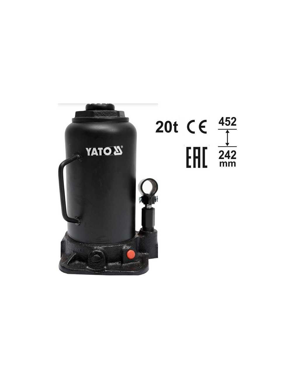 YATO DŹWIGNIK TŁOKOWY HYDRAULICZNY SŁUPKOWY 32T 242-452mm