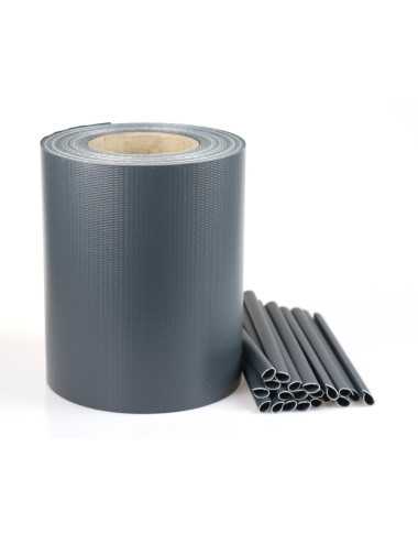 CELLFAST TAŚMA OGRODZENIOWA + KLIPSY k. GRAFITOWY