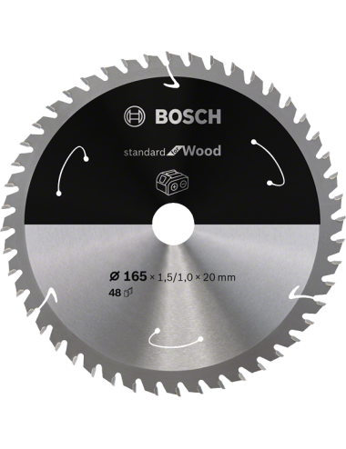 BOSCH PIŁA STANDARD WOOD ACCU 165x20x48z