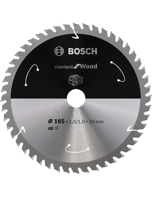 BOSCH PIŁA STANDARD WOOD ACCU 165x20x48z