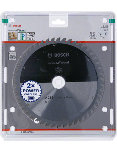 BOSCH PIŁA STANDARD WOOD ACCU 216x30x48z