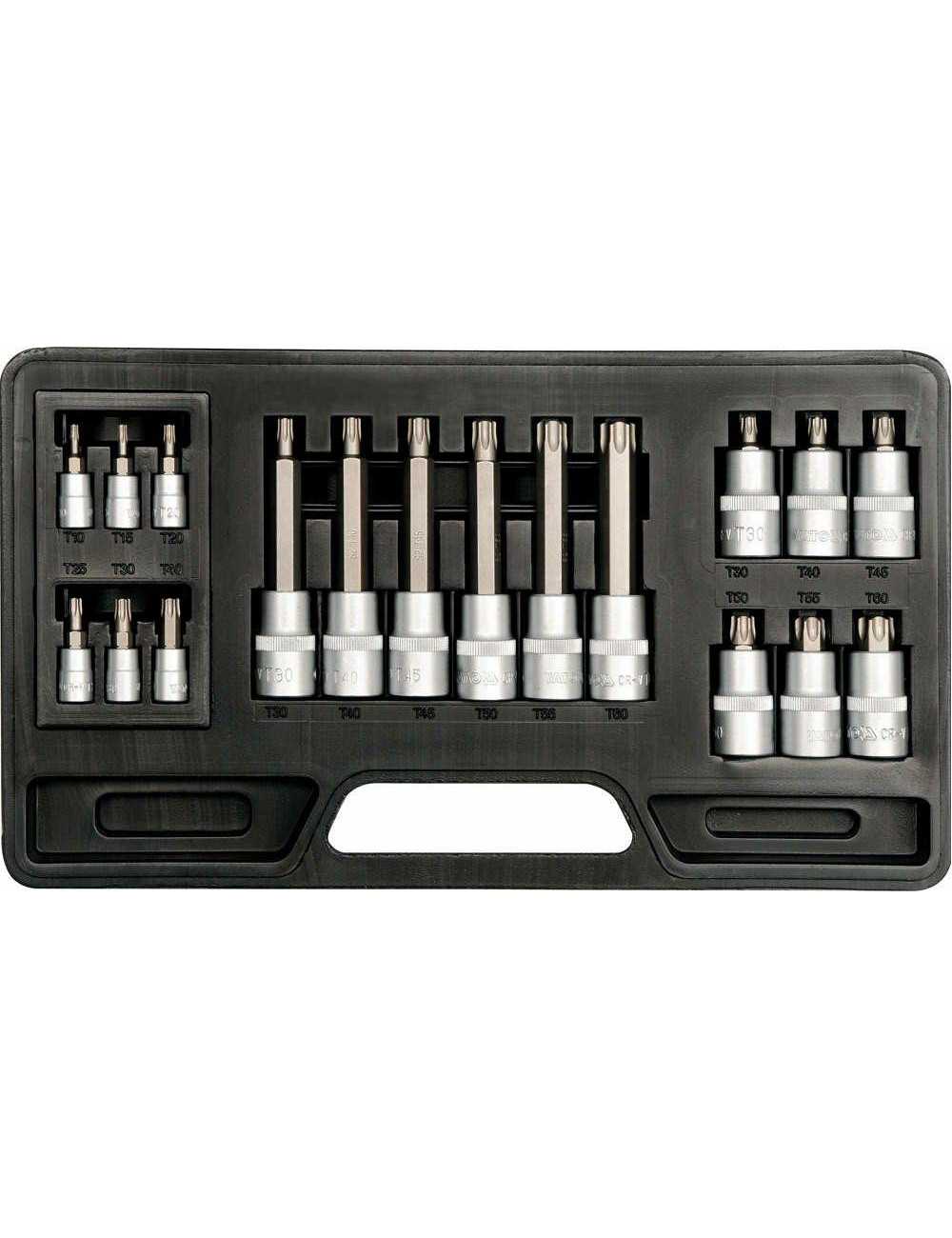 YATO KLUCZE TRZPIENIOWE 18 ELEMENTÓW TORX T10-T60 mm