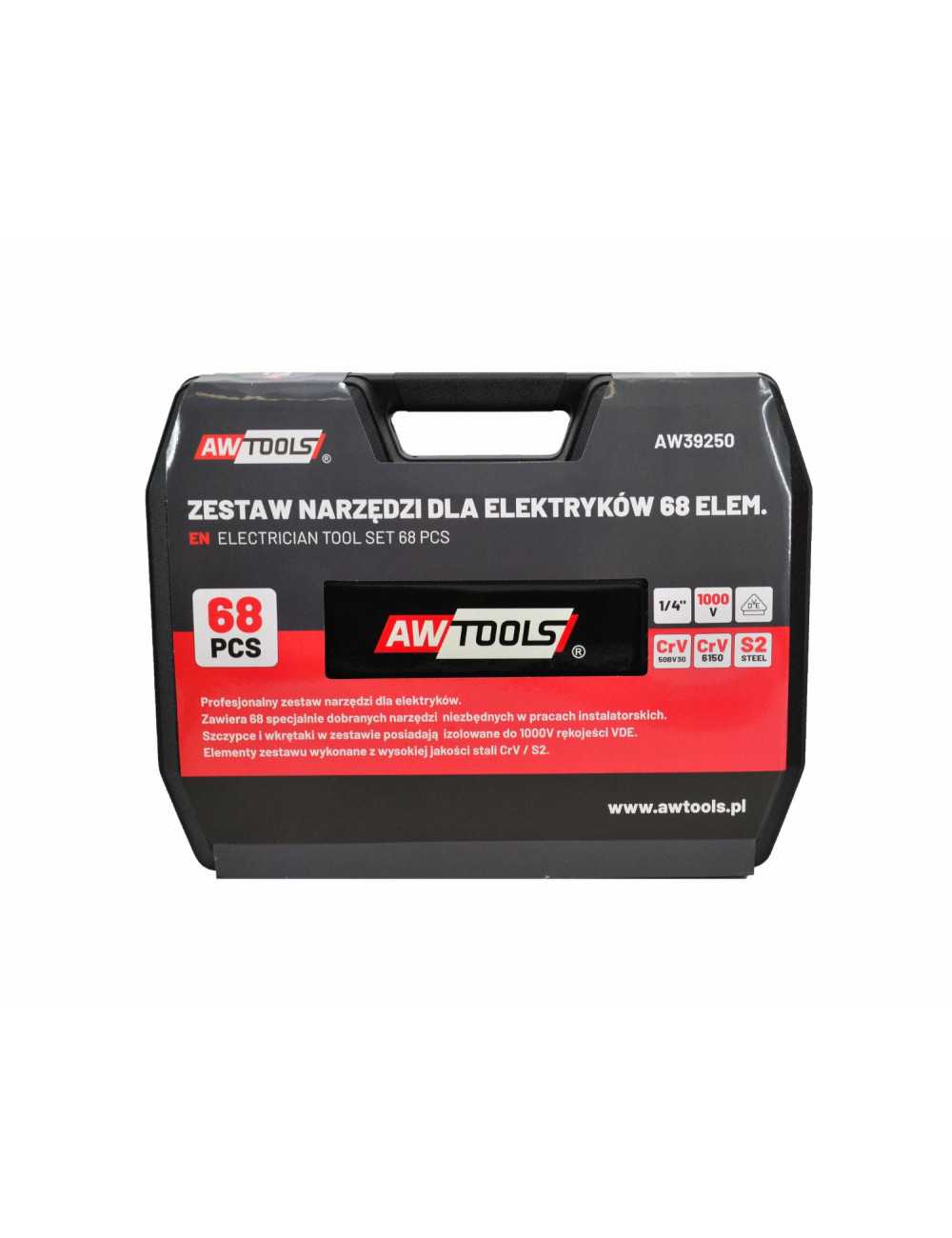 AWTOOLS ZESTAW NARZĘDZI DLA ELEKTRYKÓW 68el