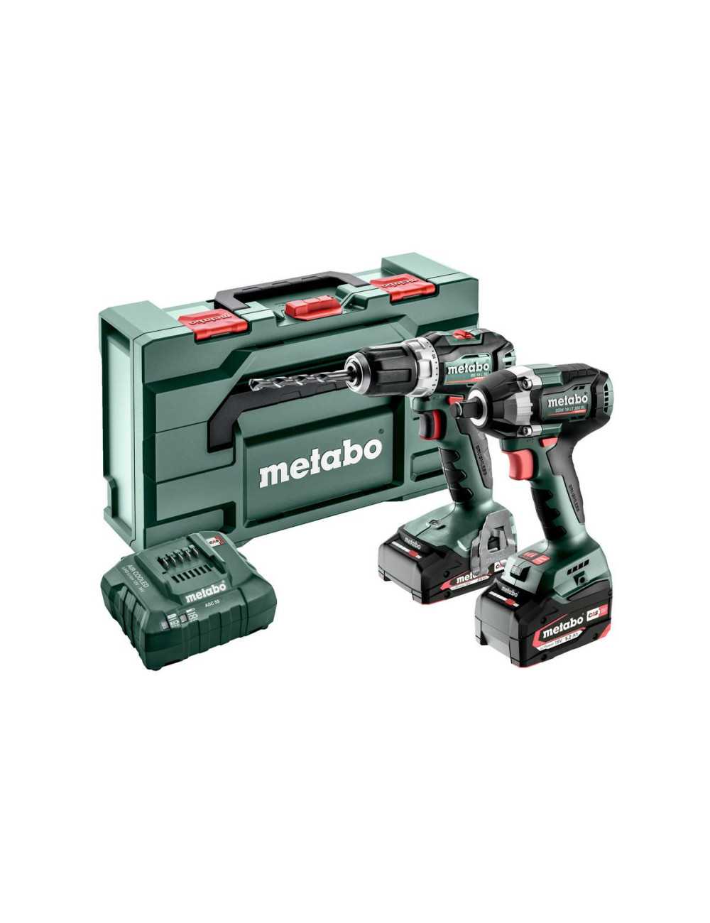 METABO ZESTAW COMBO 18V 2.9.2 (BS 18 L BL + SSW 300) 1x5,2Ah 1x2,0Ah METABOX