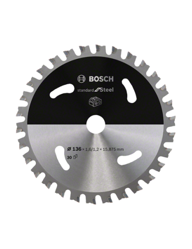 BOSCH PIŁA STANDARD STAL 136x15,875x30z ACCU