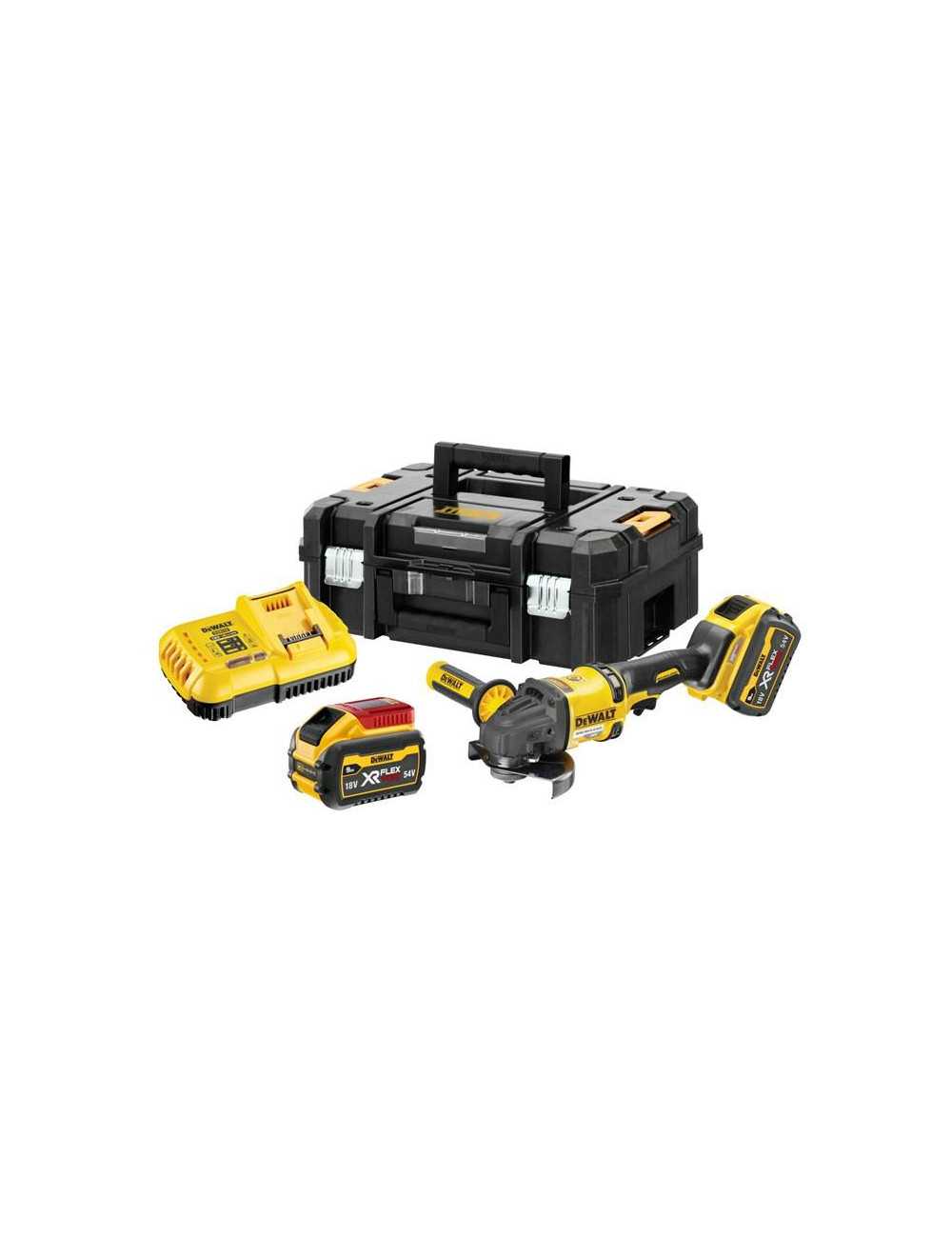 DEWALT SZLIFIERKA KĄTOWA 54V FV DCG418X2