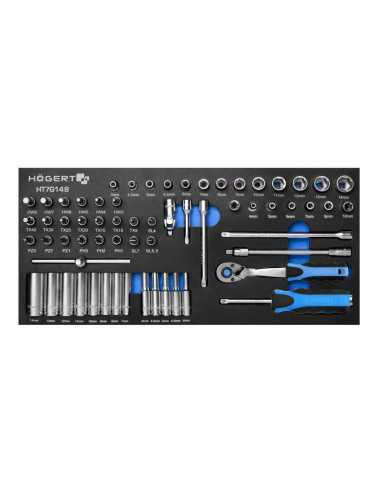 HOEGERT ZESTAW KLUCZY 63el.  WKŁAD EVA