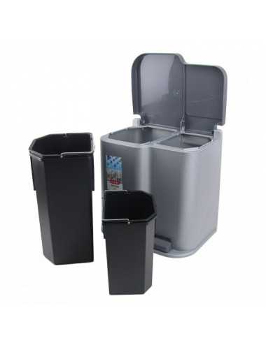 KOSZ SEGREGACJA ŚMIECI DUO 2 POJEMNIKI 21L CURVER