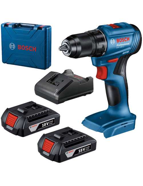 BOSCH WIERTARKO WKRĘTARKA GSR 185-LI 2x2,0Ah