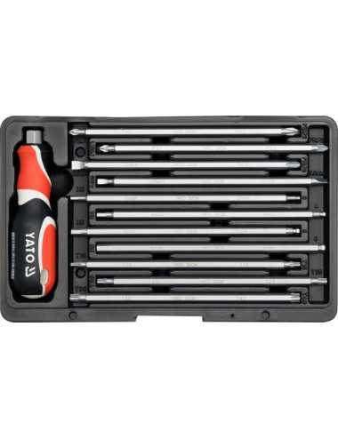 YATO WKRĘTAK Z WYMIENNYMI KOŃCÓWKAMI 22 w 1 YT-2797